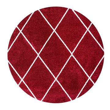 Cole Minimalist Diamond Trellis Area Rug
